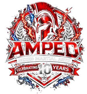 AMPED MIXED MARTIAL ARTS & FITNESS official logo
